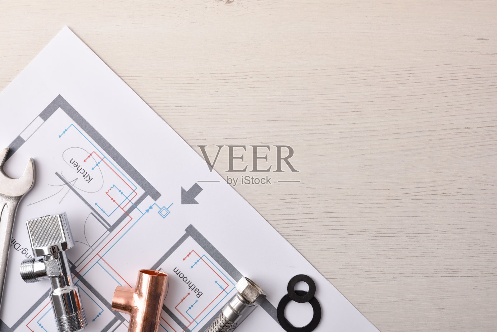 住宅水装置元素的概念背景照片摄影图片