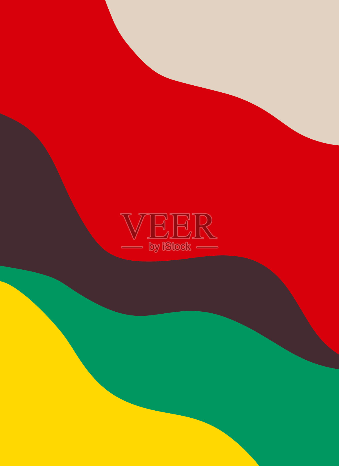 拉斯塔风格的现代抽象背景插画图片素材