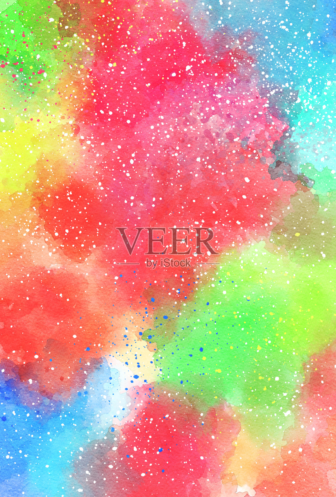 美丽的水彩风格背景插图插画图片素材