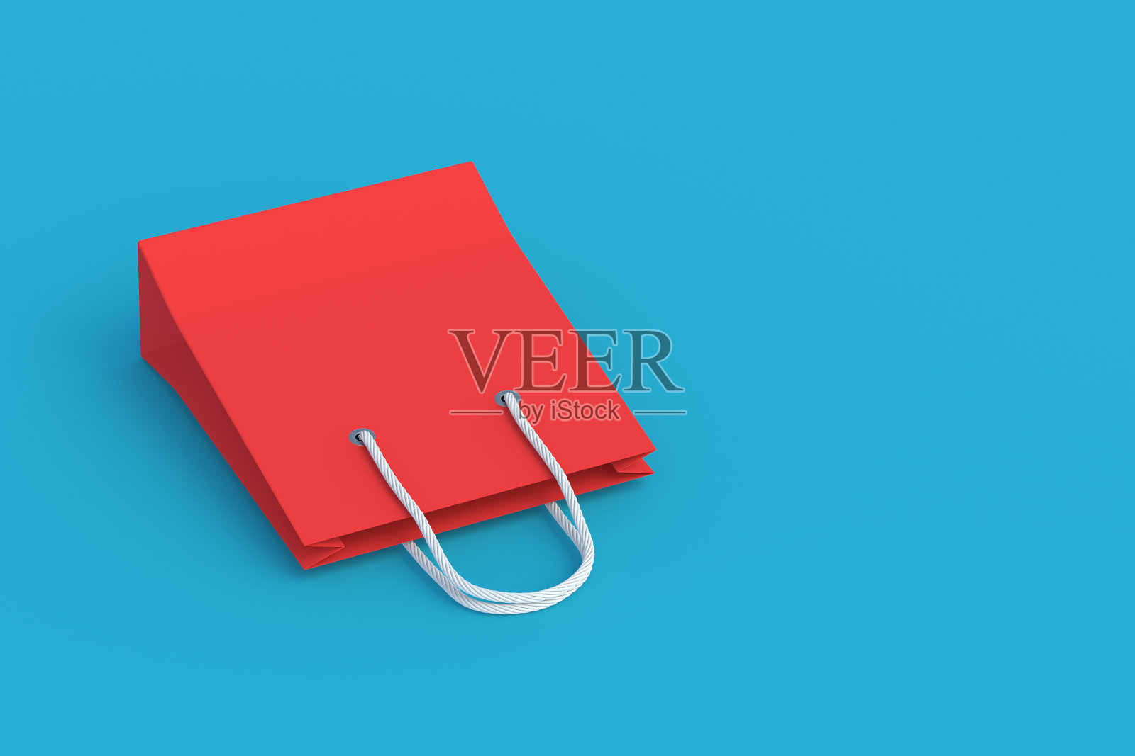 纸购物袋。副本的空间。三维演示照片摄影图片