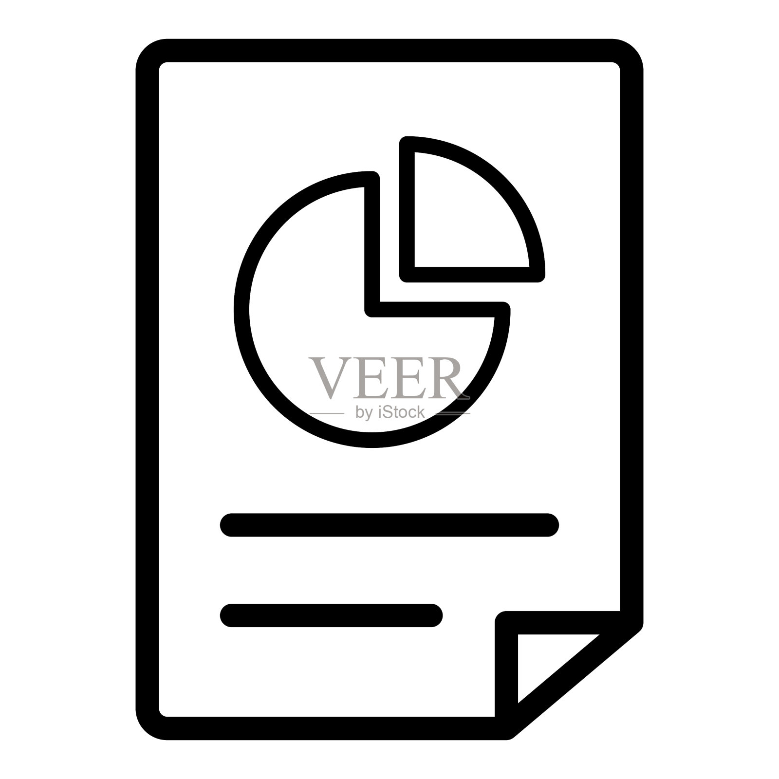 文档平面图标孤立在白色背景上图标素材