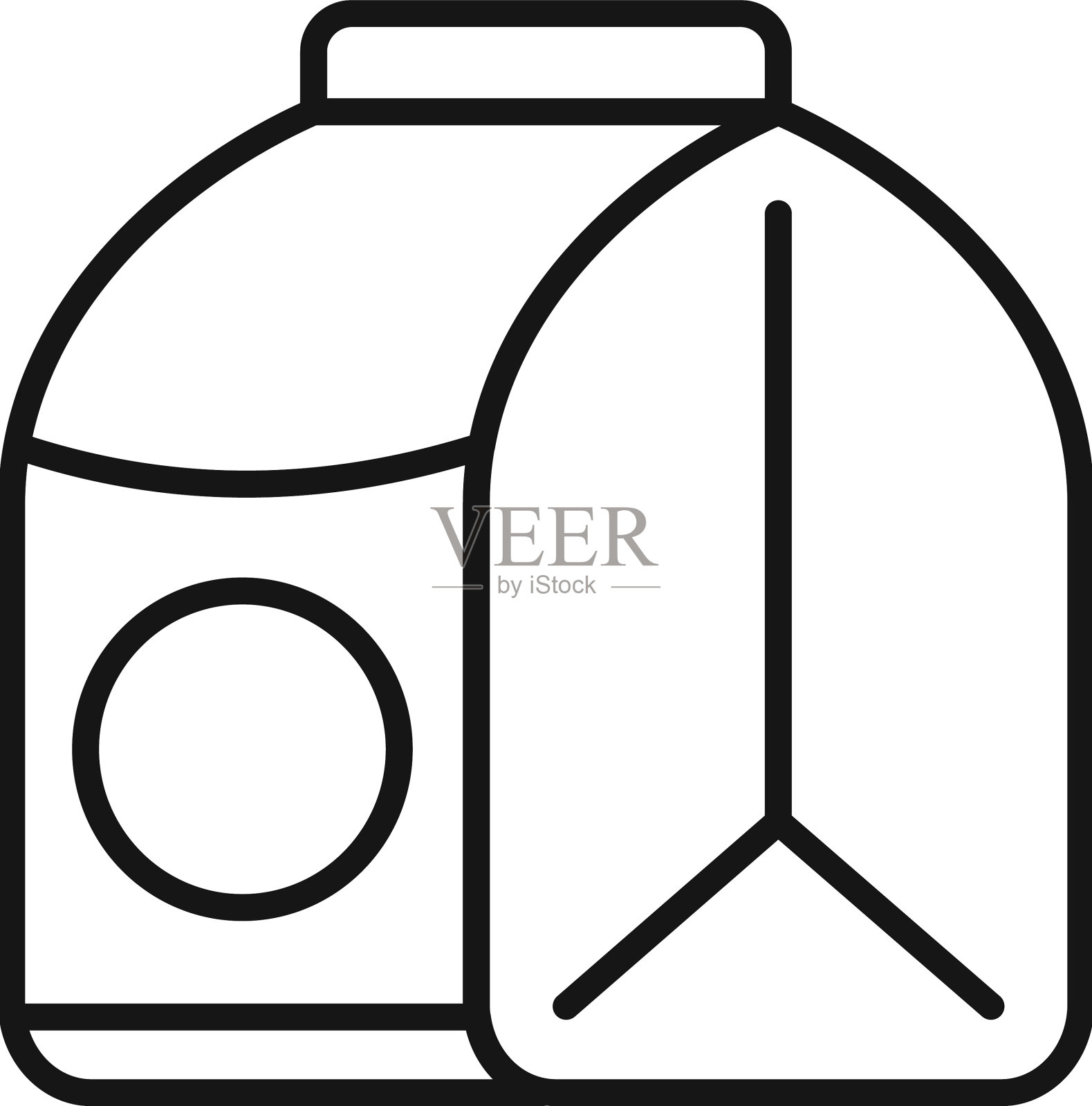 纸狗粮包装图标轮廓宠物饲料图标素材