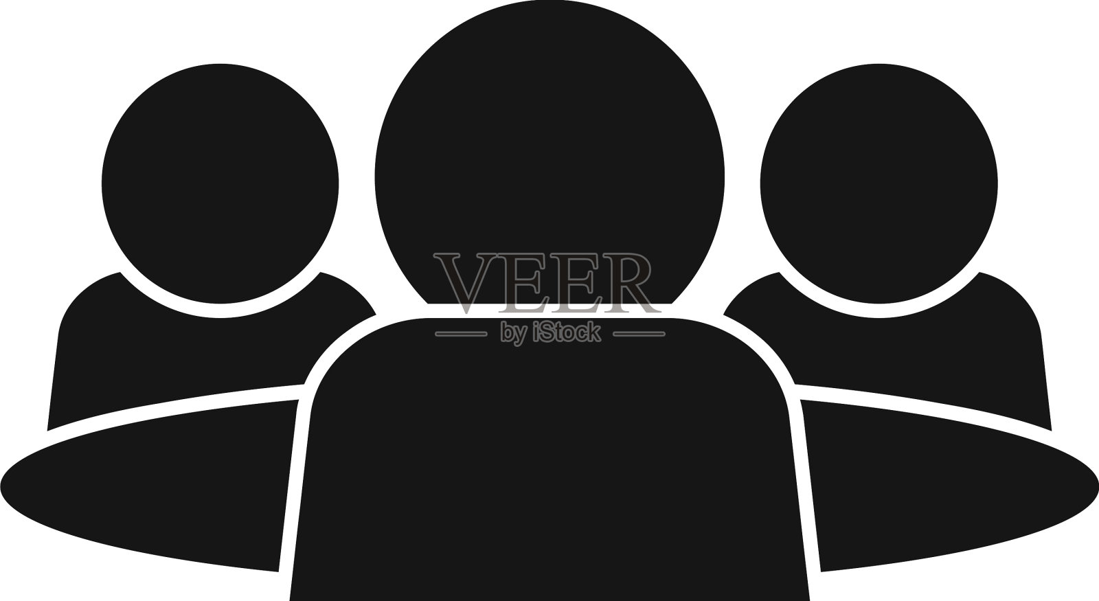 说团队合作图标简单的人说话设计元素图片