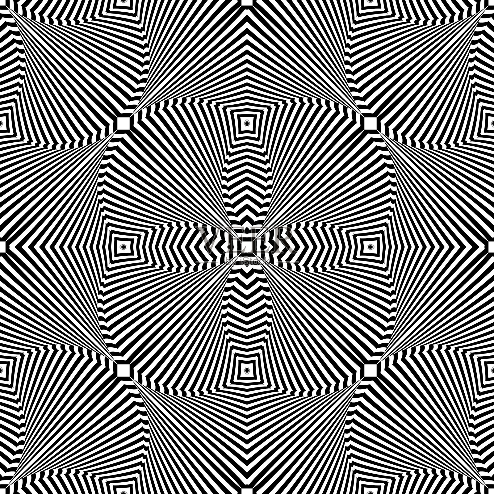 无缝op艺术图案插画图片素材