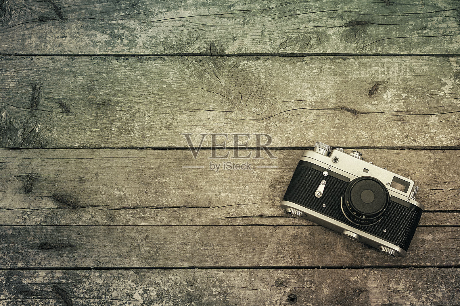 旧的摄影器材，可以用作背景，网页横幅与文字空间照片摄影图片
