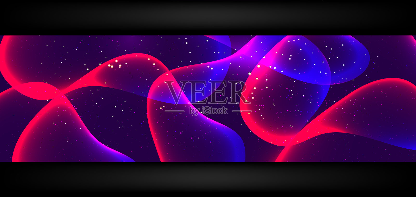 液态氖熔岩灯背景生动插画图片素材