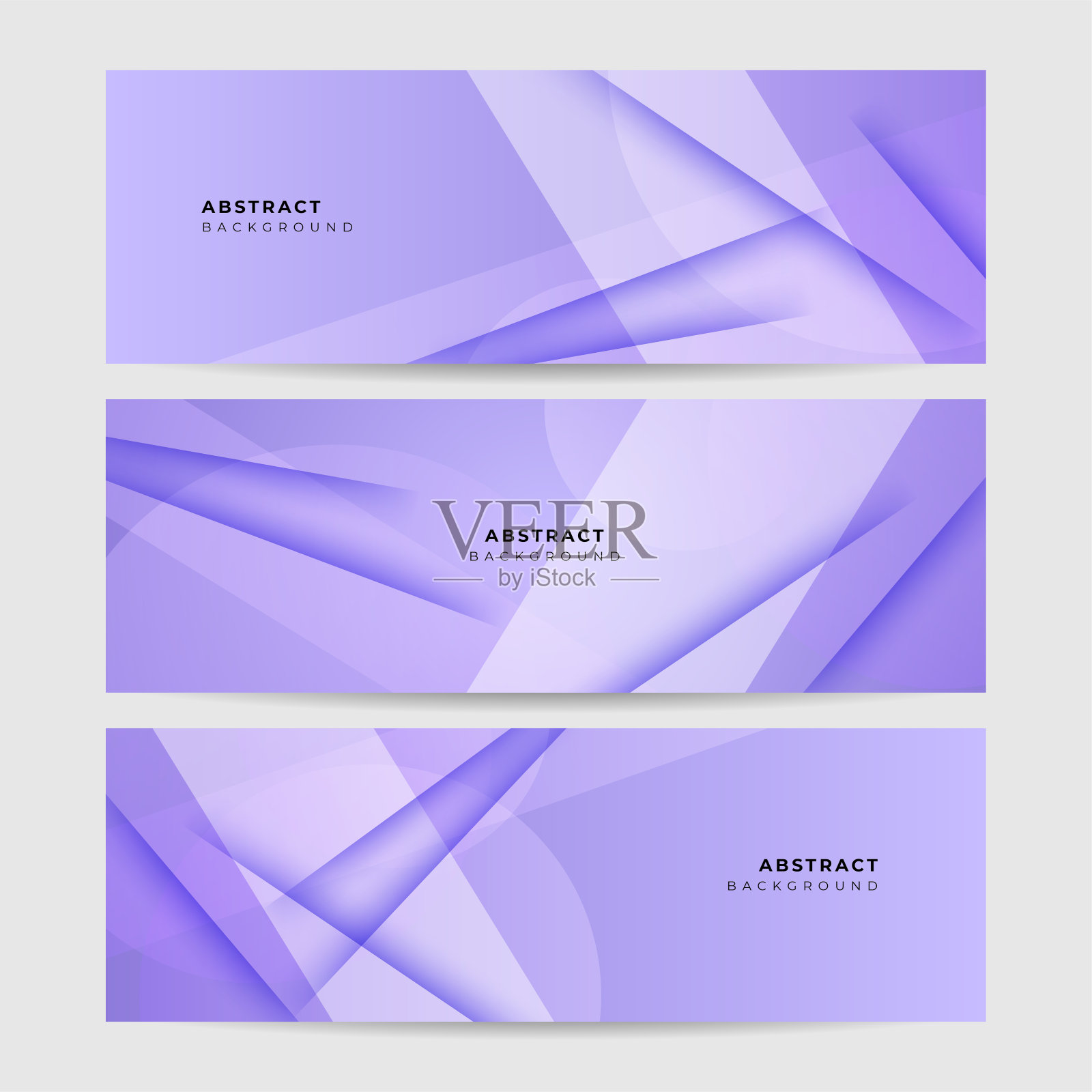 向量抽象图形设计旗帜图案背景模板。紫色紫色抽象旗帜背景插画图片素材