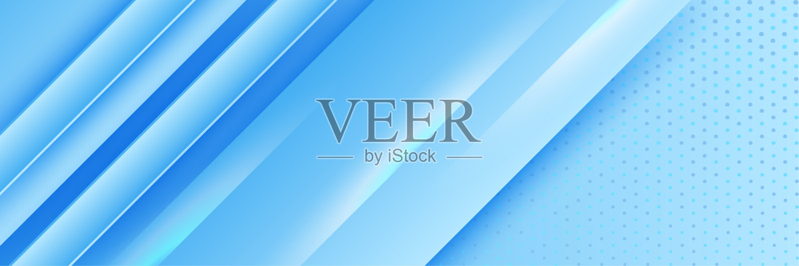 向量抽象图形设计旗帜图案背景模板。蓝色抽象横幅背景插画图片素材