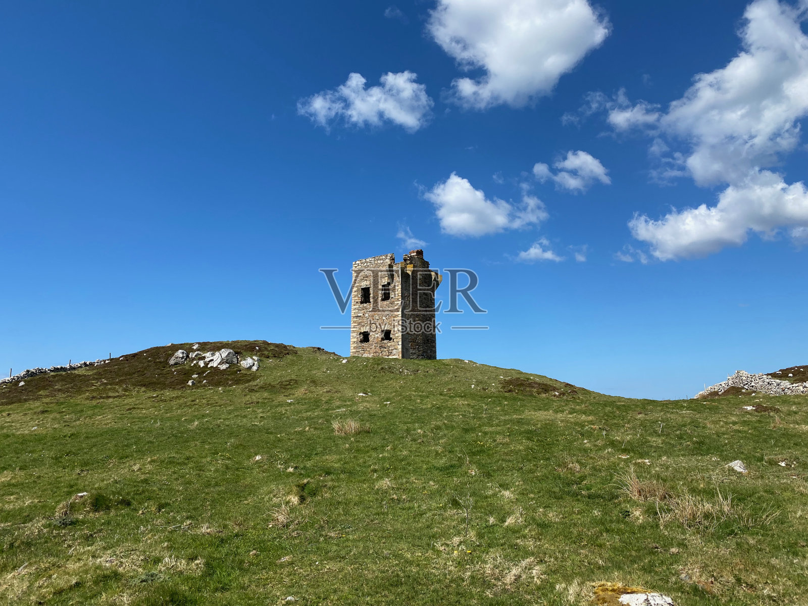 克罗希塔的景色-信号塔，照片摄影图片