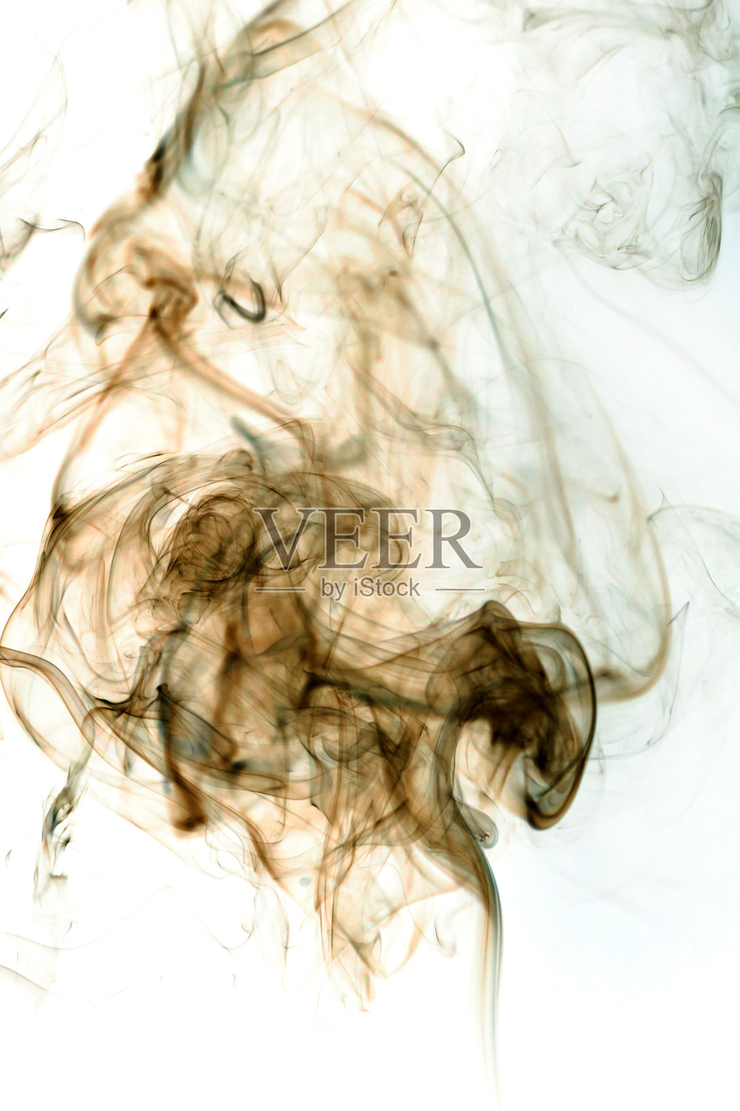 烟雾有毒运动在白色背景。照片摄影图片