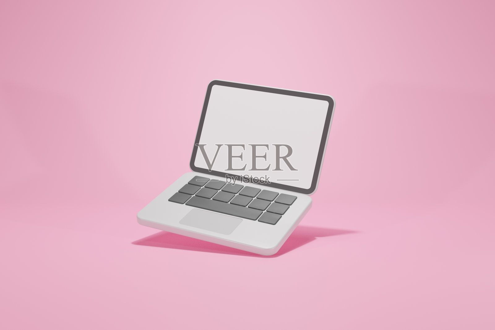 3D渲染笔记本电脑笔记本电脑符号透视视图照片摄影图片