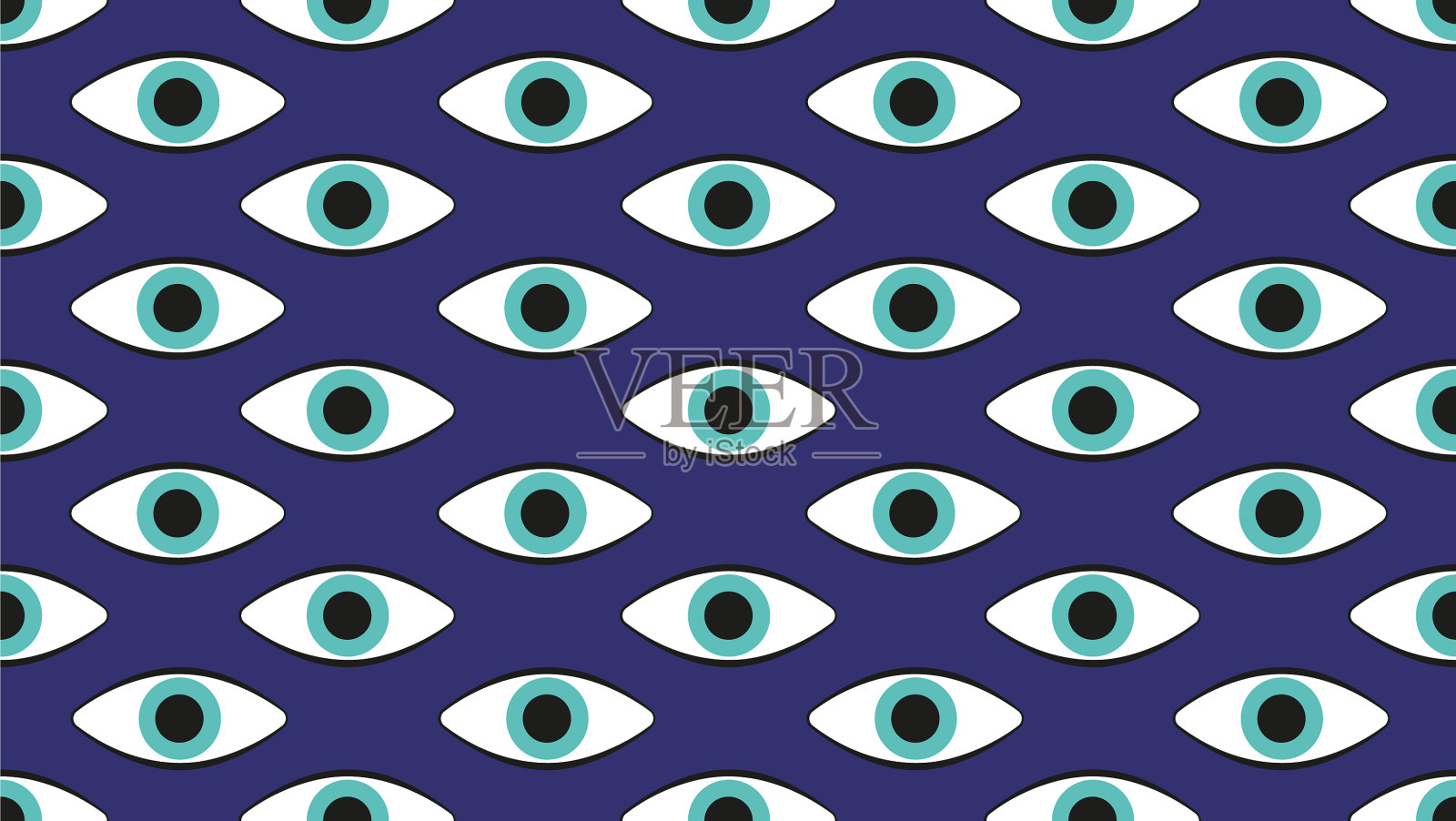 20年代复古风格的无缝图案插画图片素材