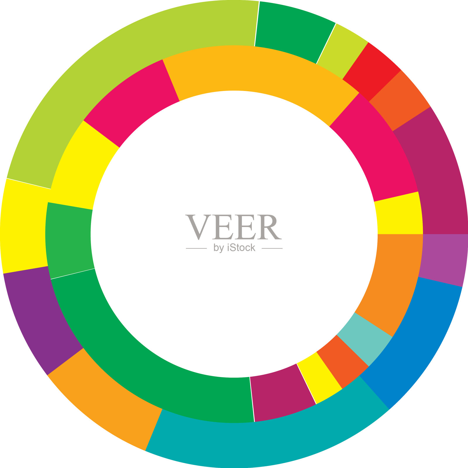 抽象圆图形几何圆环插画图片素材