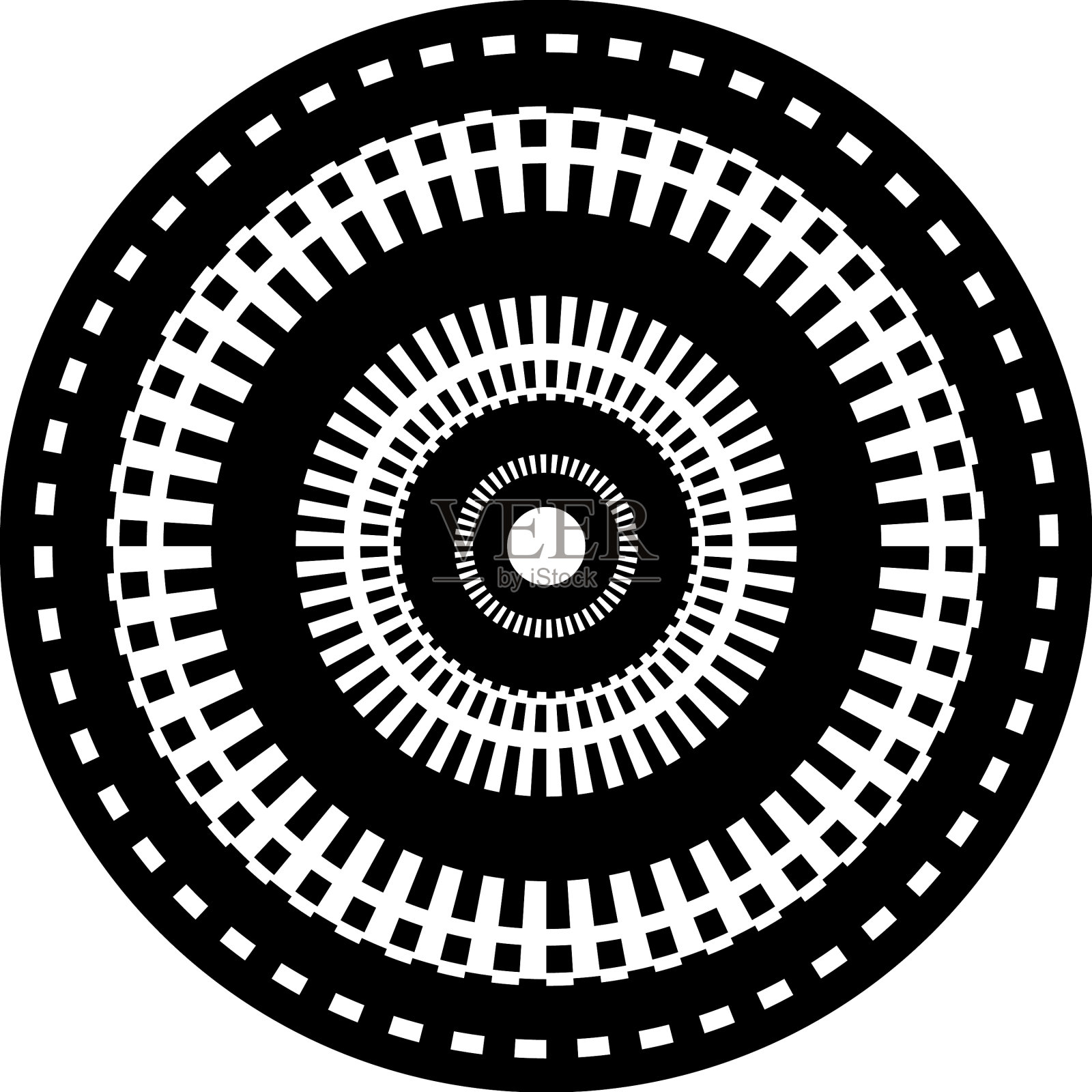 抽象圆图形几何圆环插画图片素材