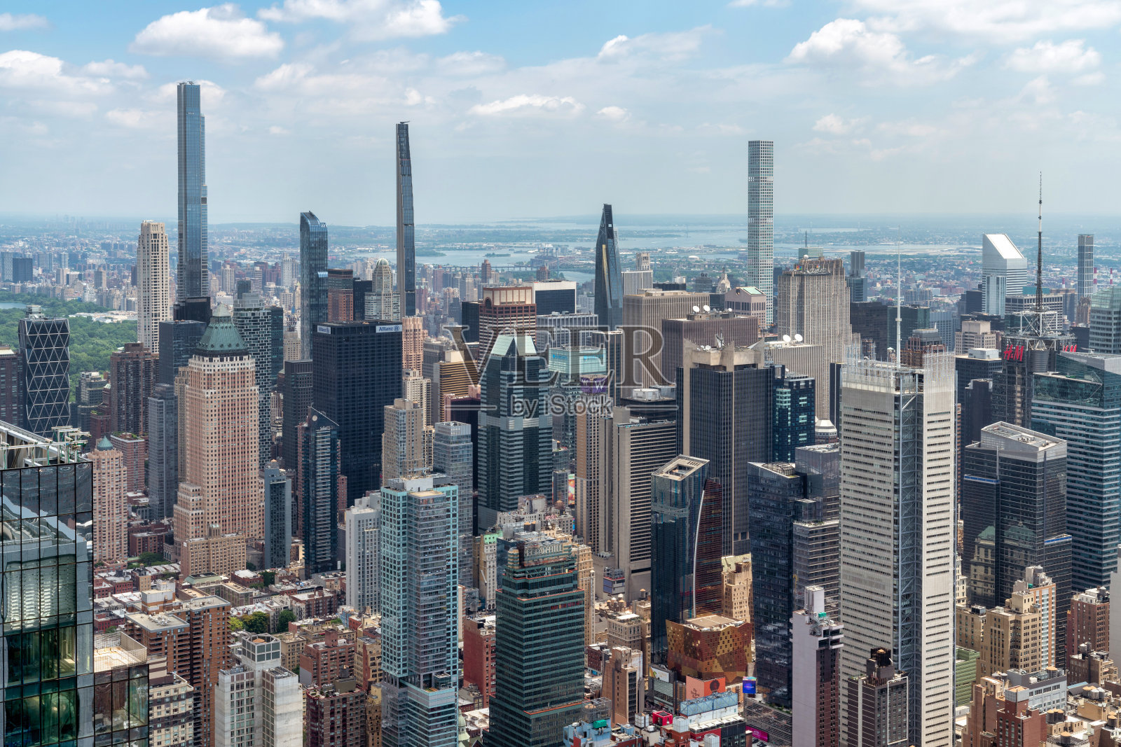 纽约市的城市景观和天际线照片摄影图片