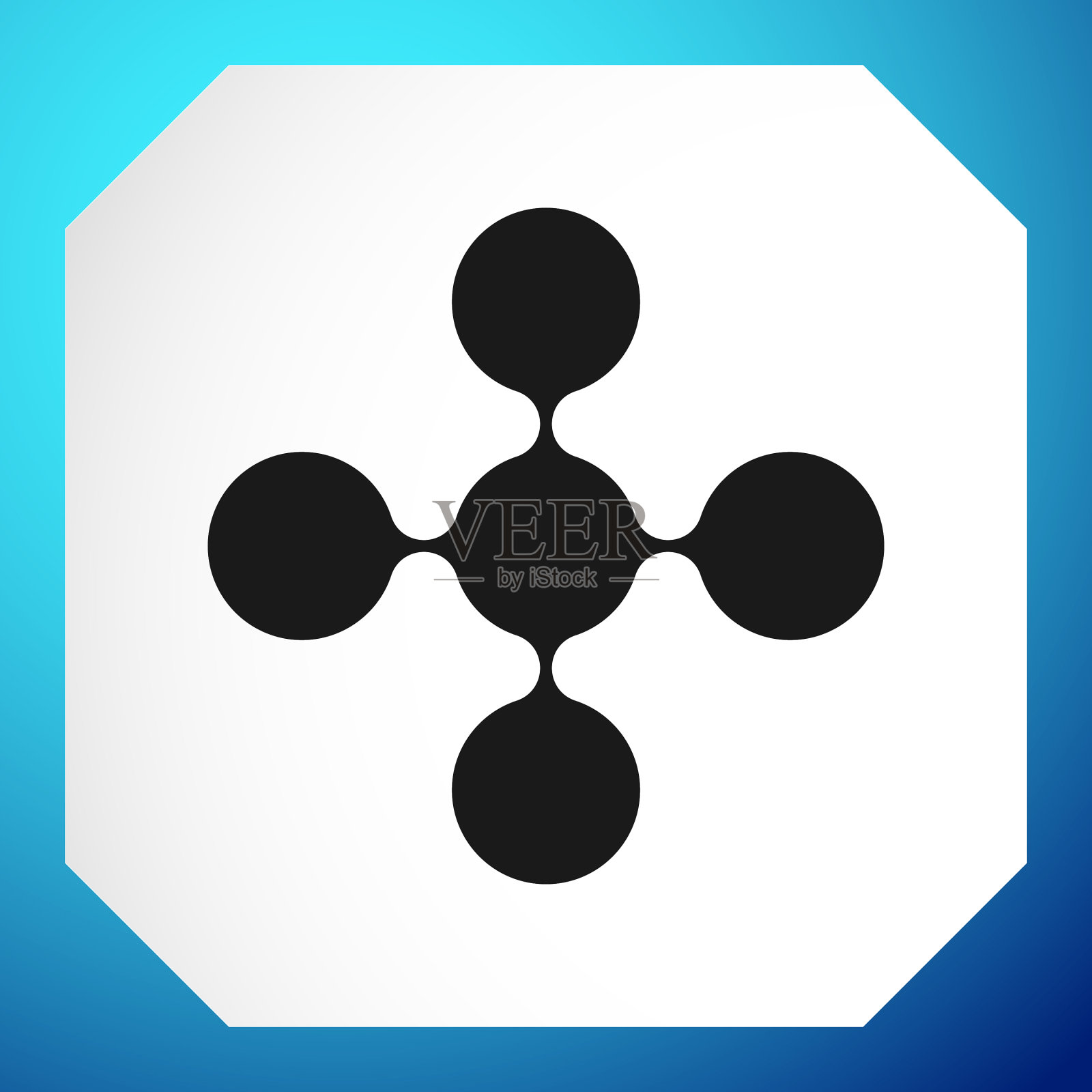 互联圈节点为科技科技插画图片素材