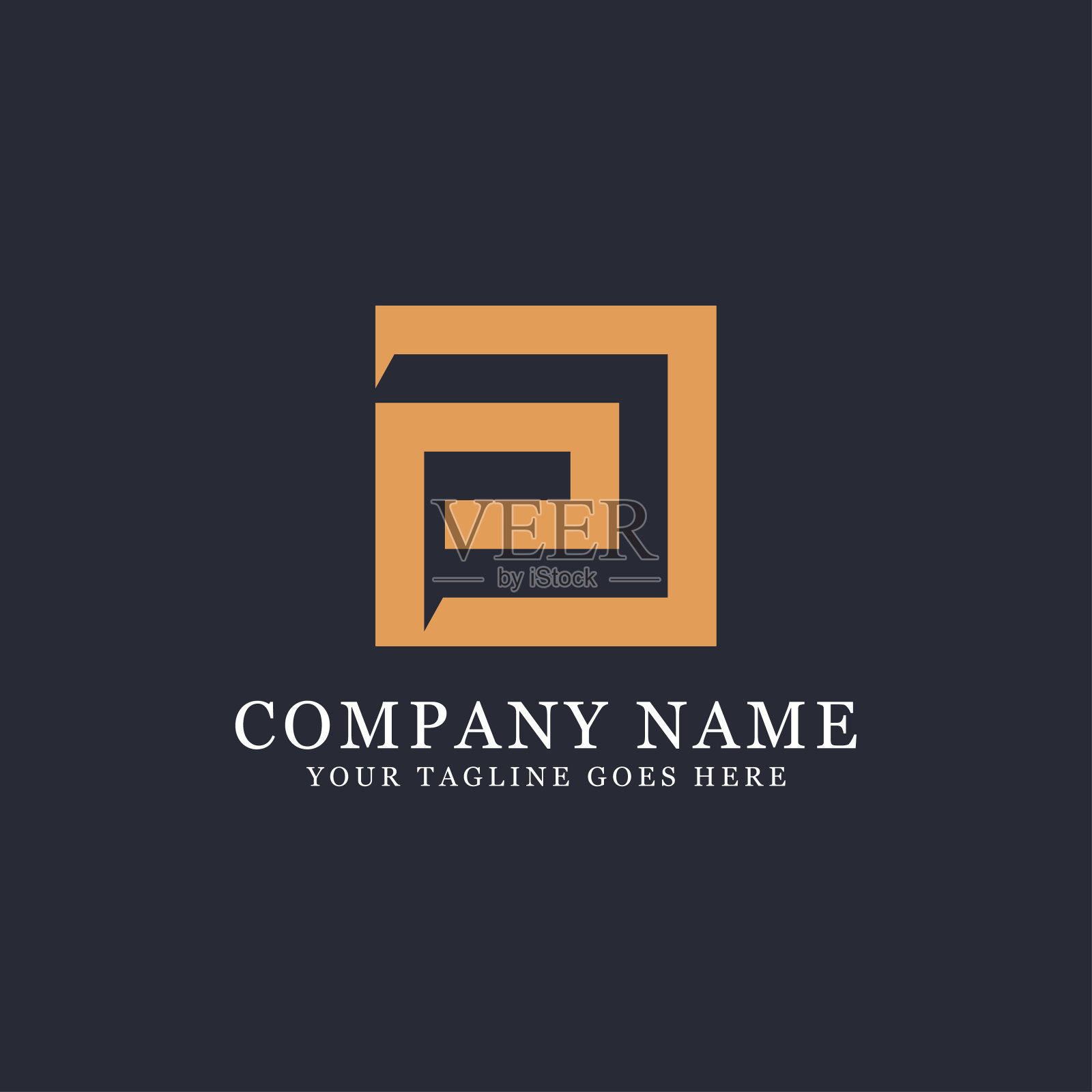 初始PD字母logo设计，简洁优雅的P和D矢量组合插图形象插画图片素材