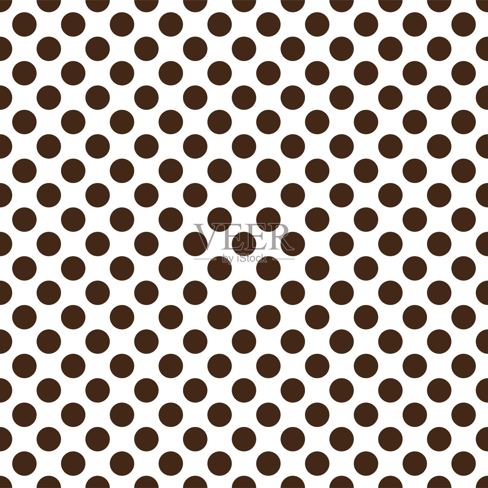 无缝点图案矢量插图，透明背景插画图片素材