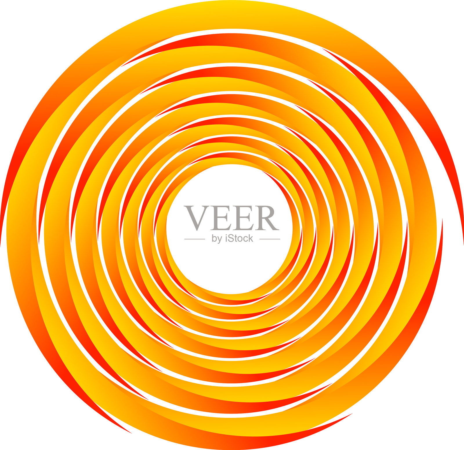 抽象的绿色旋涡，旋涡，旋涡插画图片素材