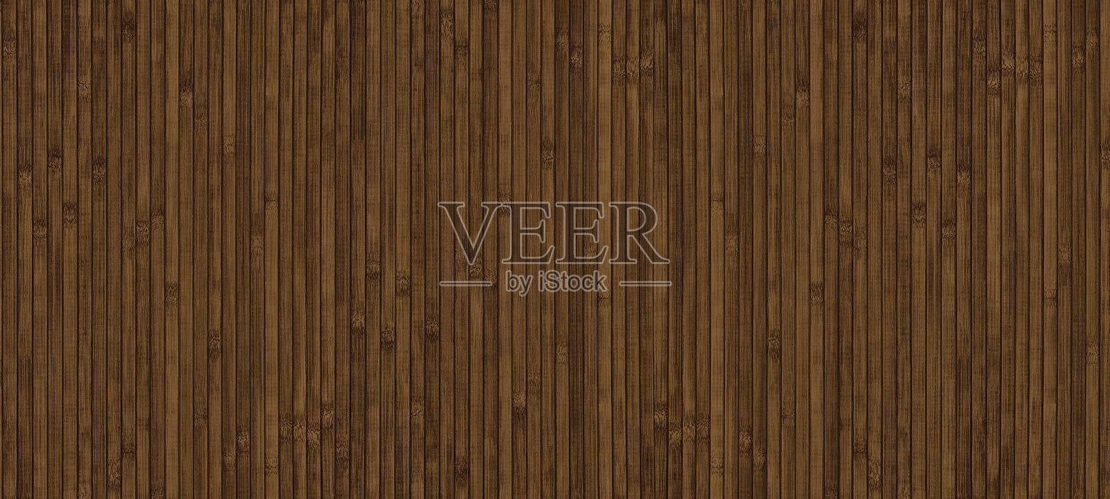 深棕色木质表面宽屏纹理。天然竹子背景。木条墙大背景照片摄影图片