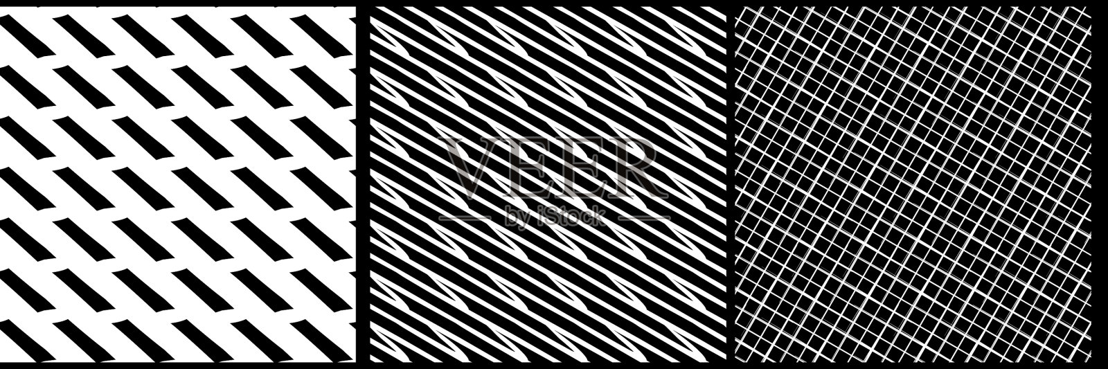 3套无缝图案纹理插画图片素材