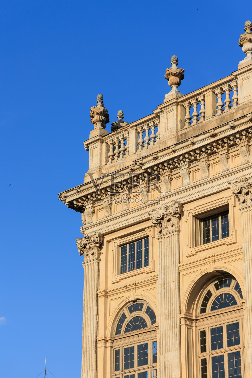 都灵，意大利建筑细节照片摄影图片
