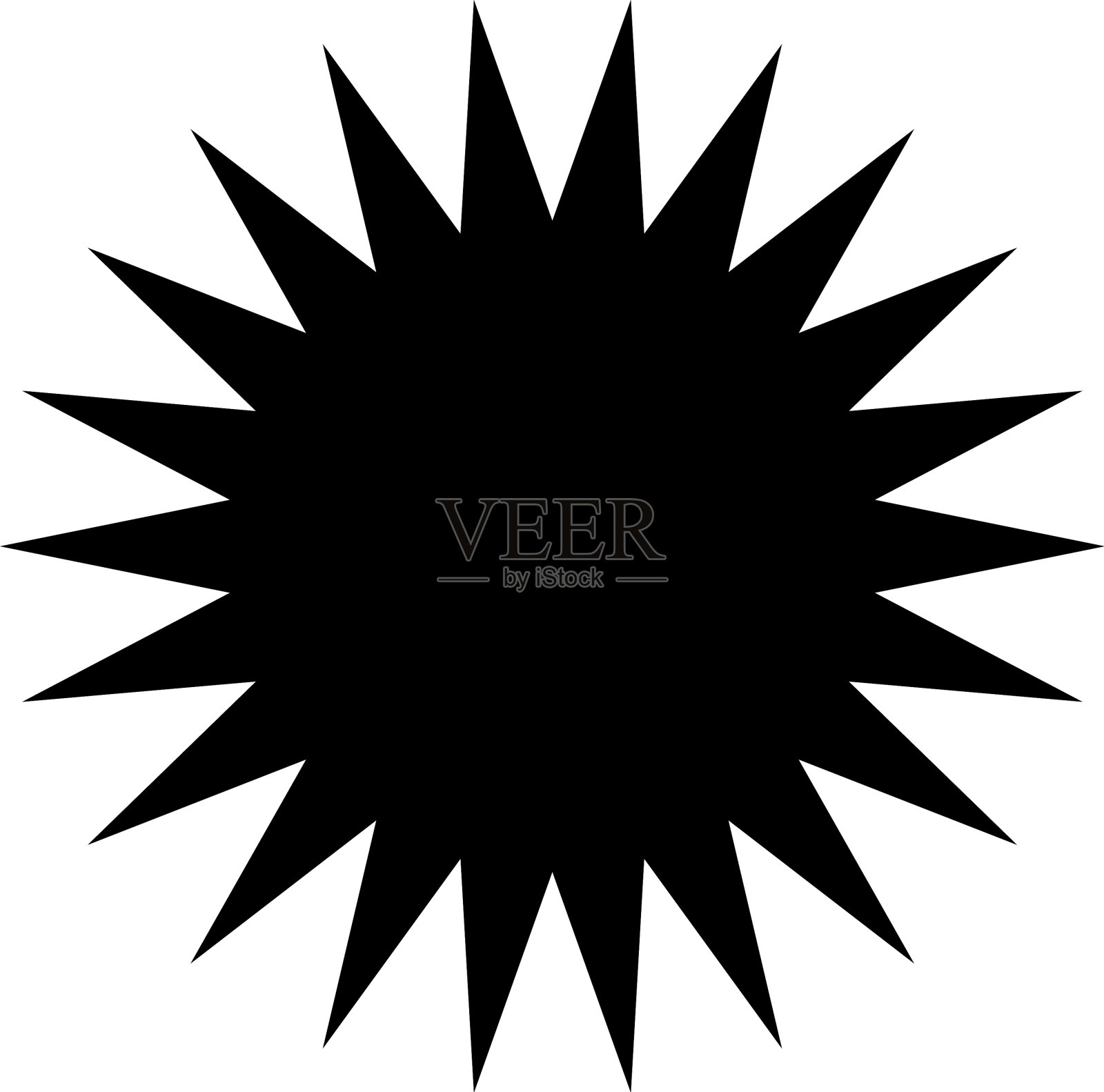 星爆日爆价签上的标签空着插画图片素材