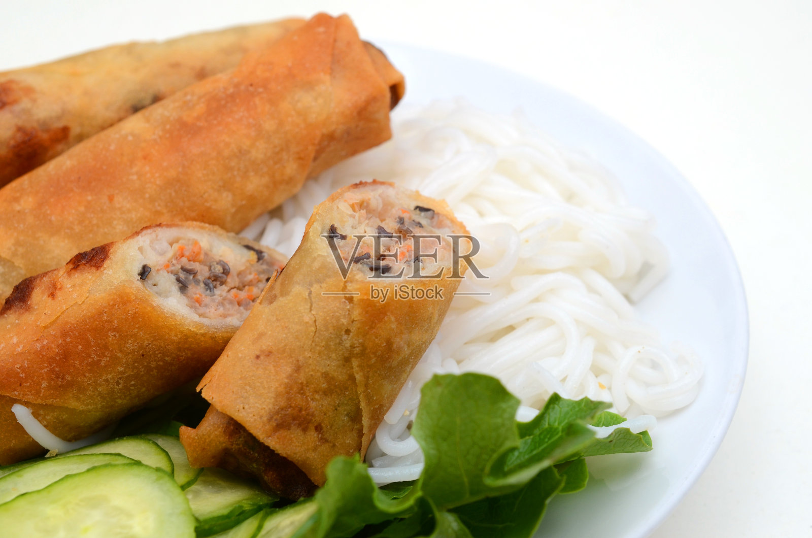 越式炸春卷照片摄影图片