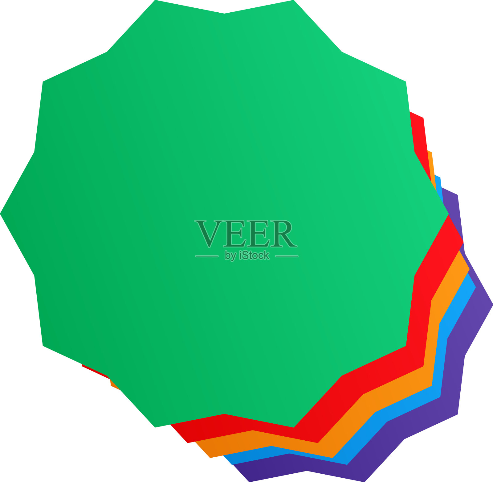 星爆日爆价签上的标签空着插画图片素材