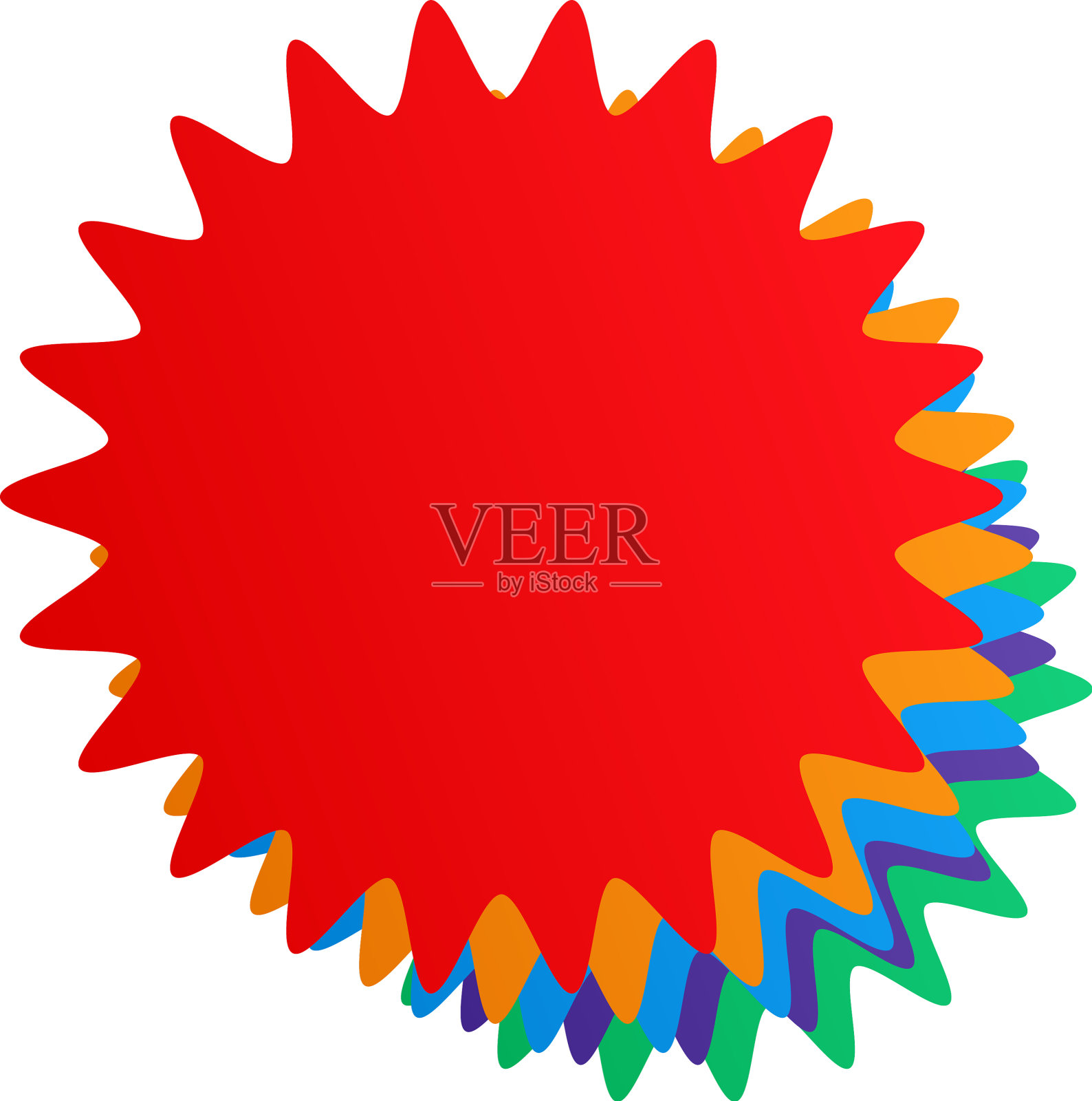 星爆日爆价签上的标签空着设计元素图片