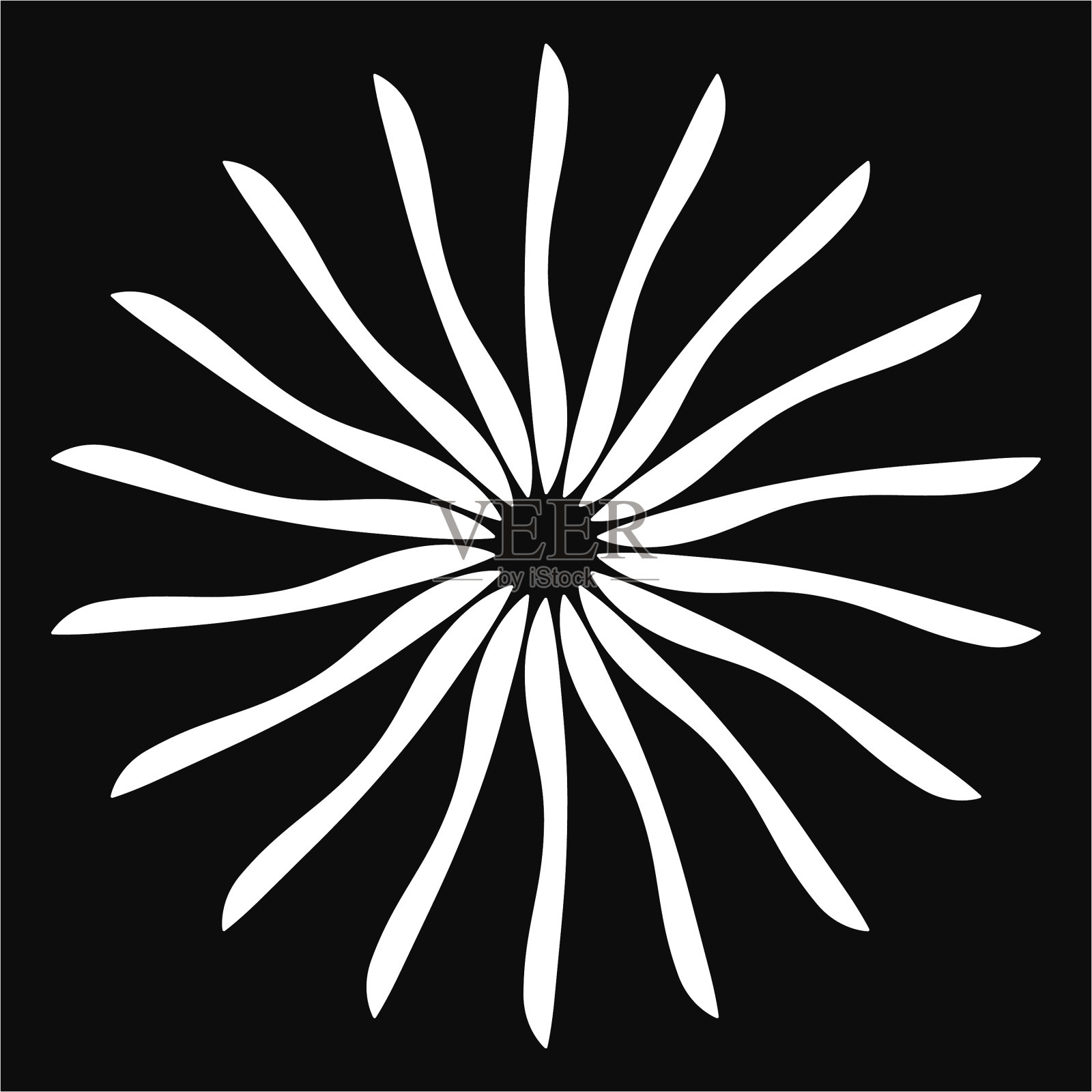 径向辐合辐射线插画图片素材