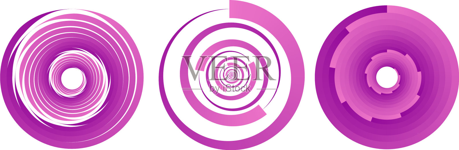 渐变填充阴影设计元素几何插画图片素材