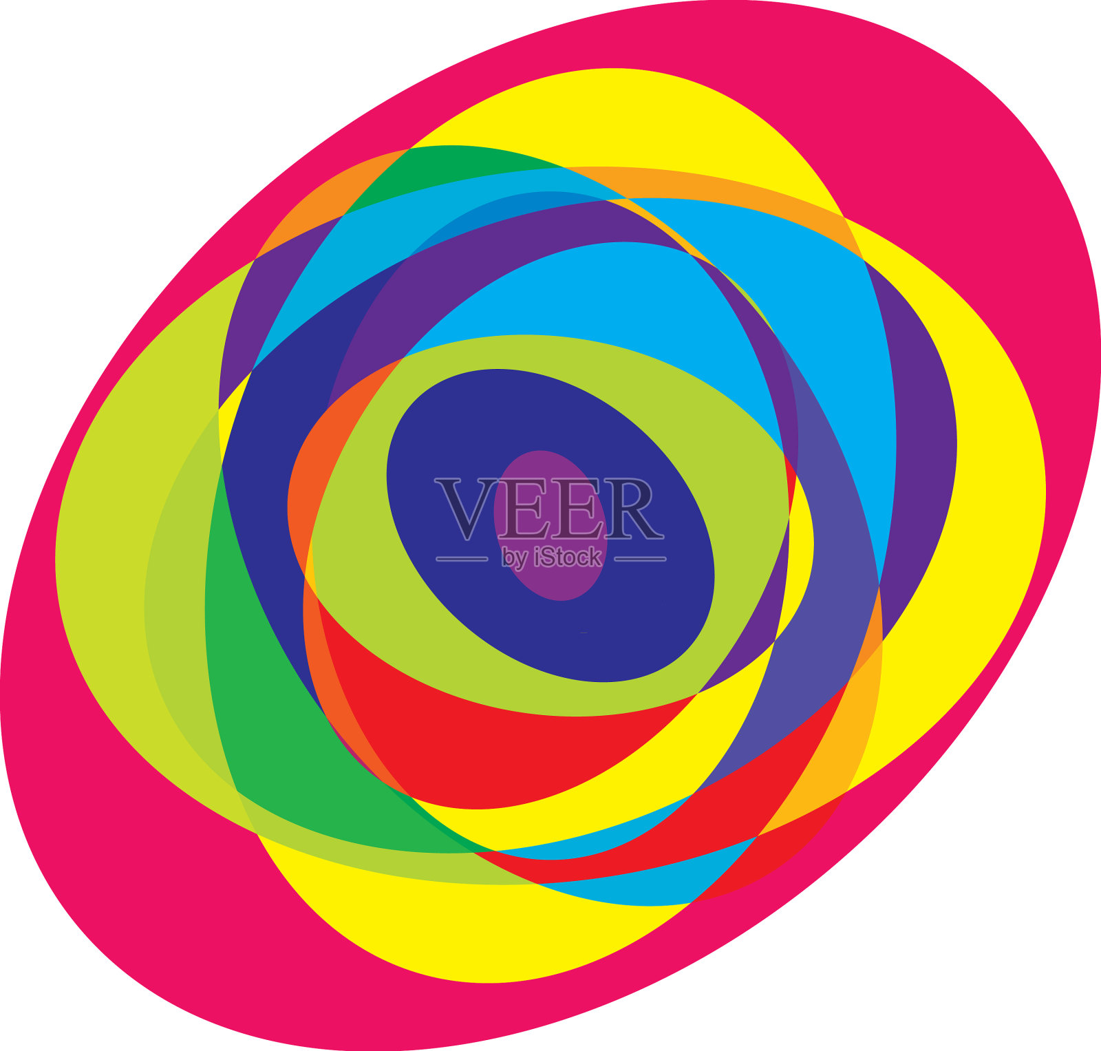 抽象随机圆几何圆元素插画图片素材