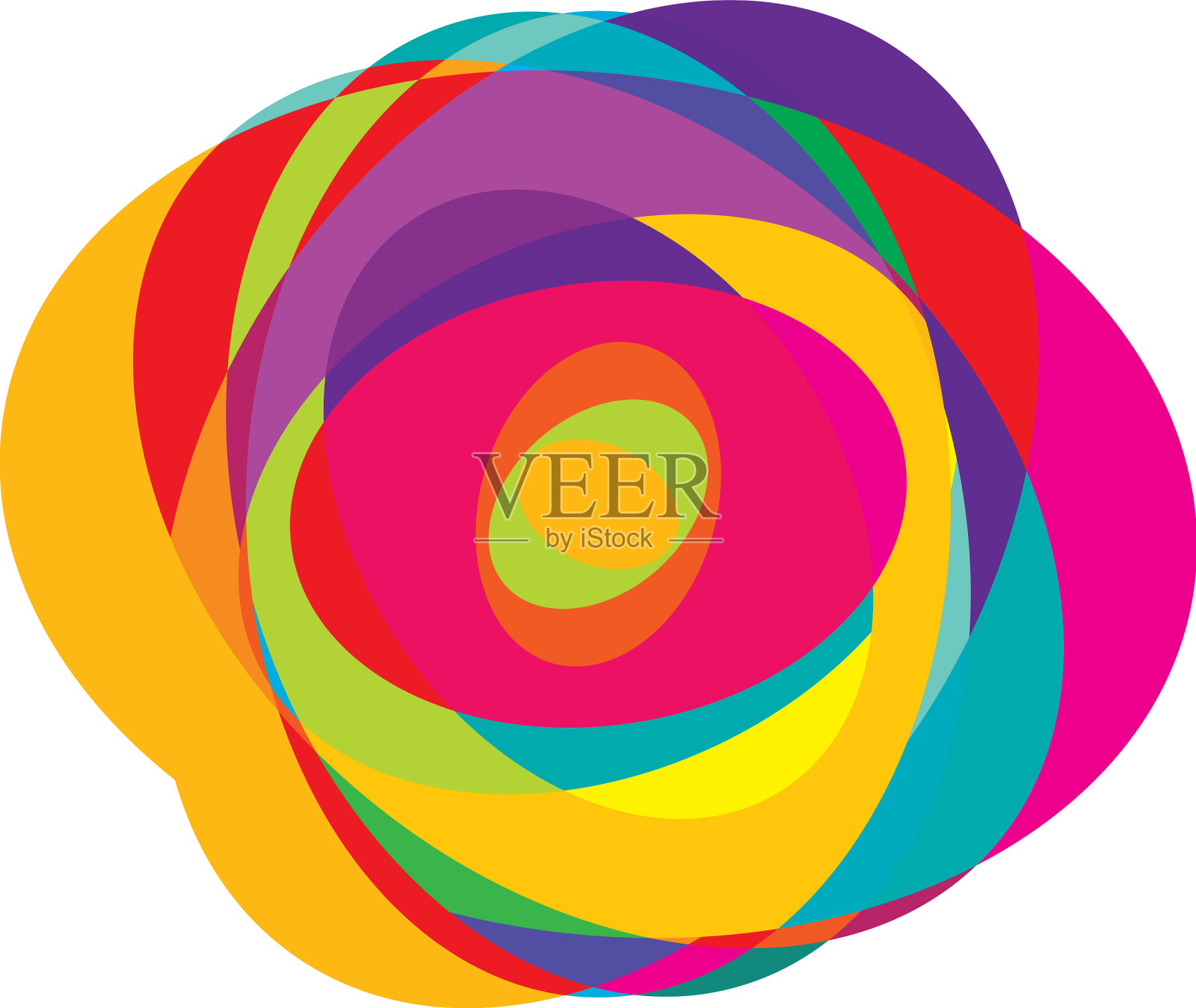 抽象随机圆几何圆元素插画图片素材