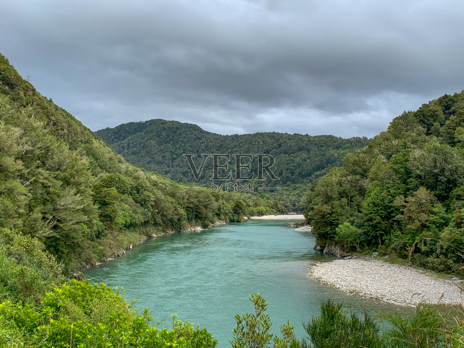 溪景，金湾，南岛，新西兰照片摄影图片