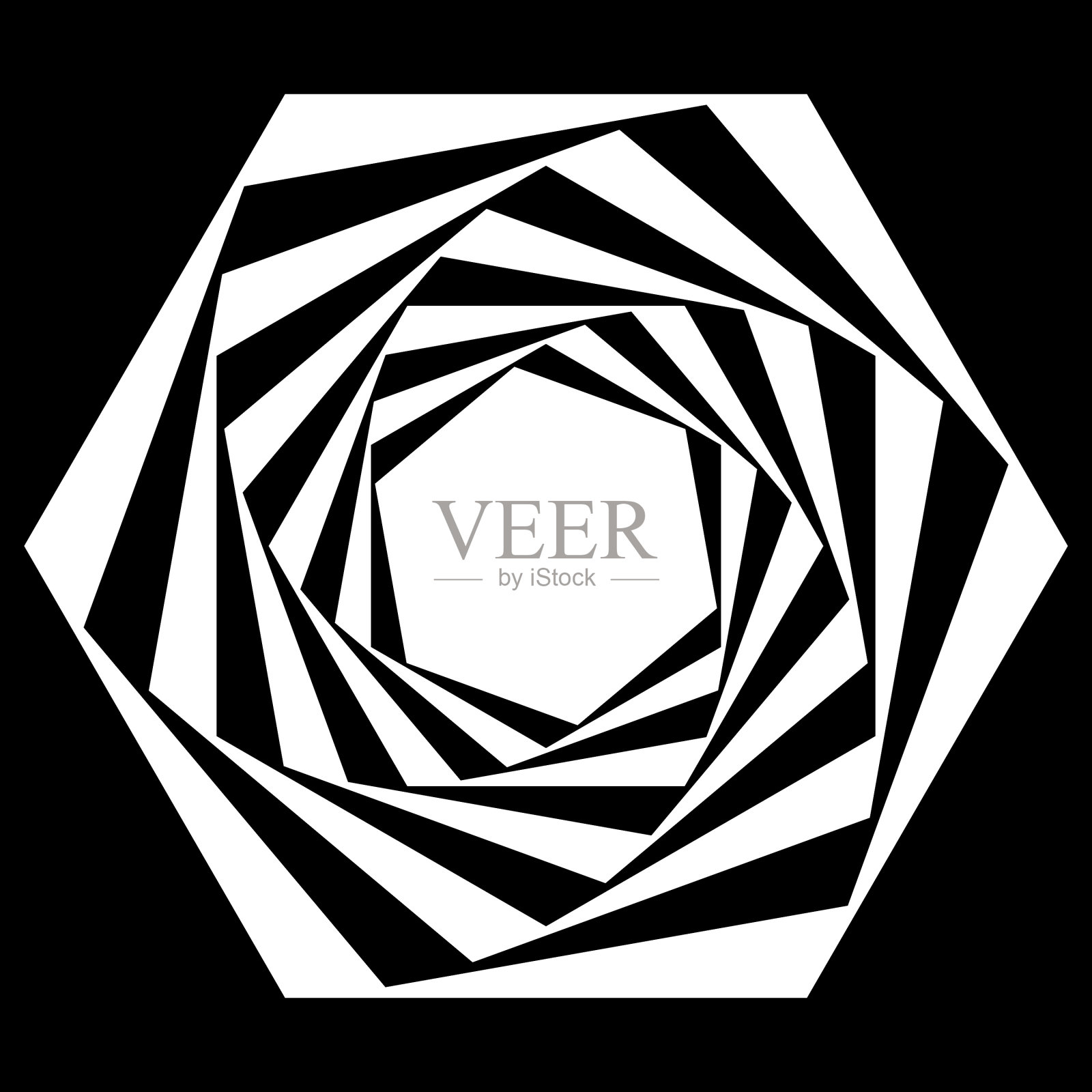 欧普艺术几何元素造型插画图片素材