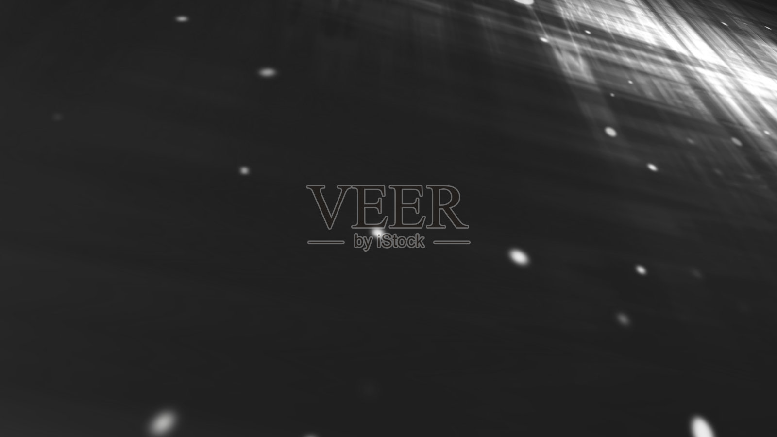 4k剪辑的抽象蓝色波浪粒子在黑暗背景上，照片摄影图片