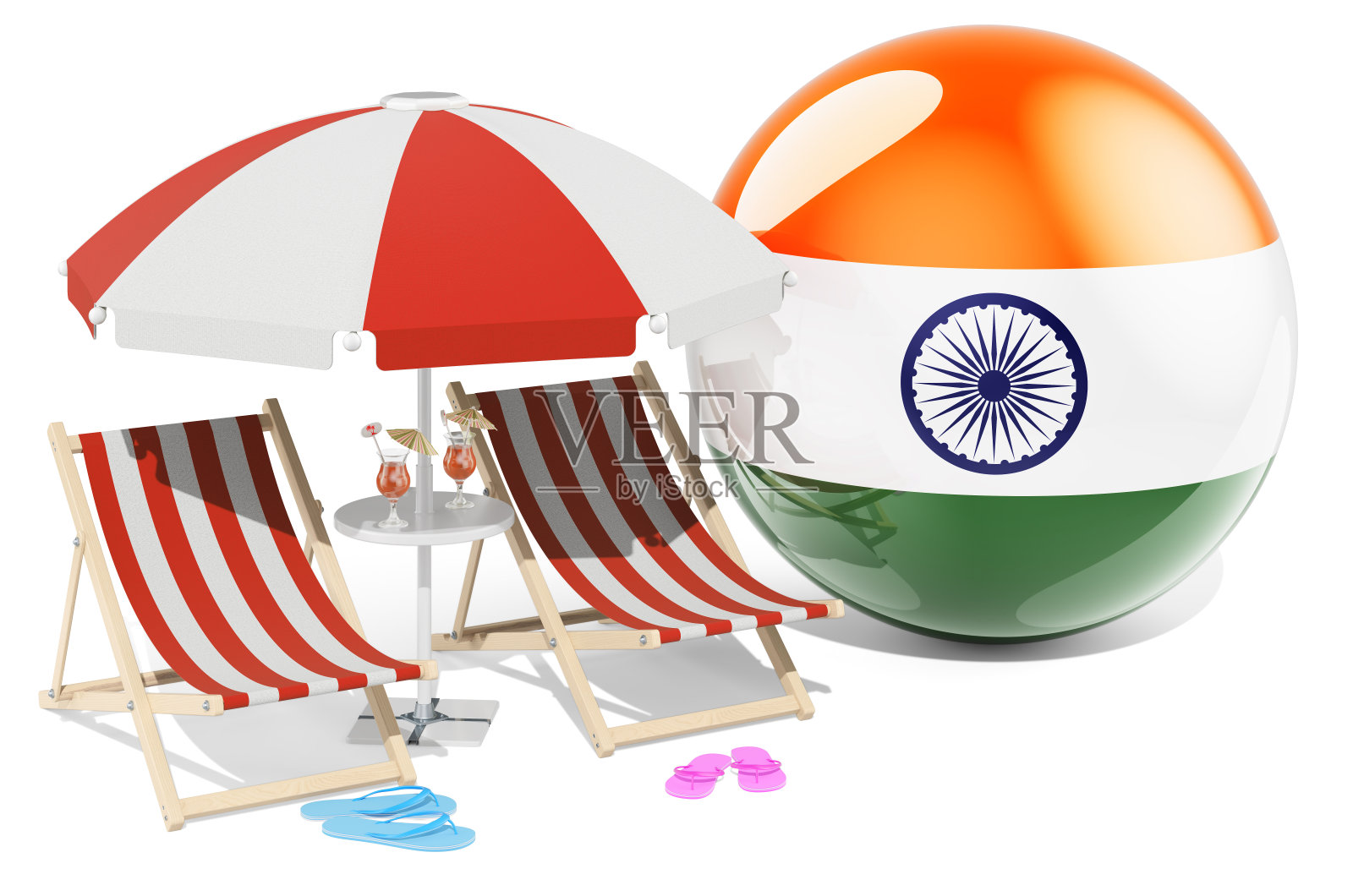 印度度假村，印度度假，旅游，旅行套餐的概念。三维渲染照片摄影图片