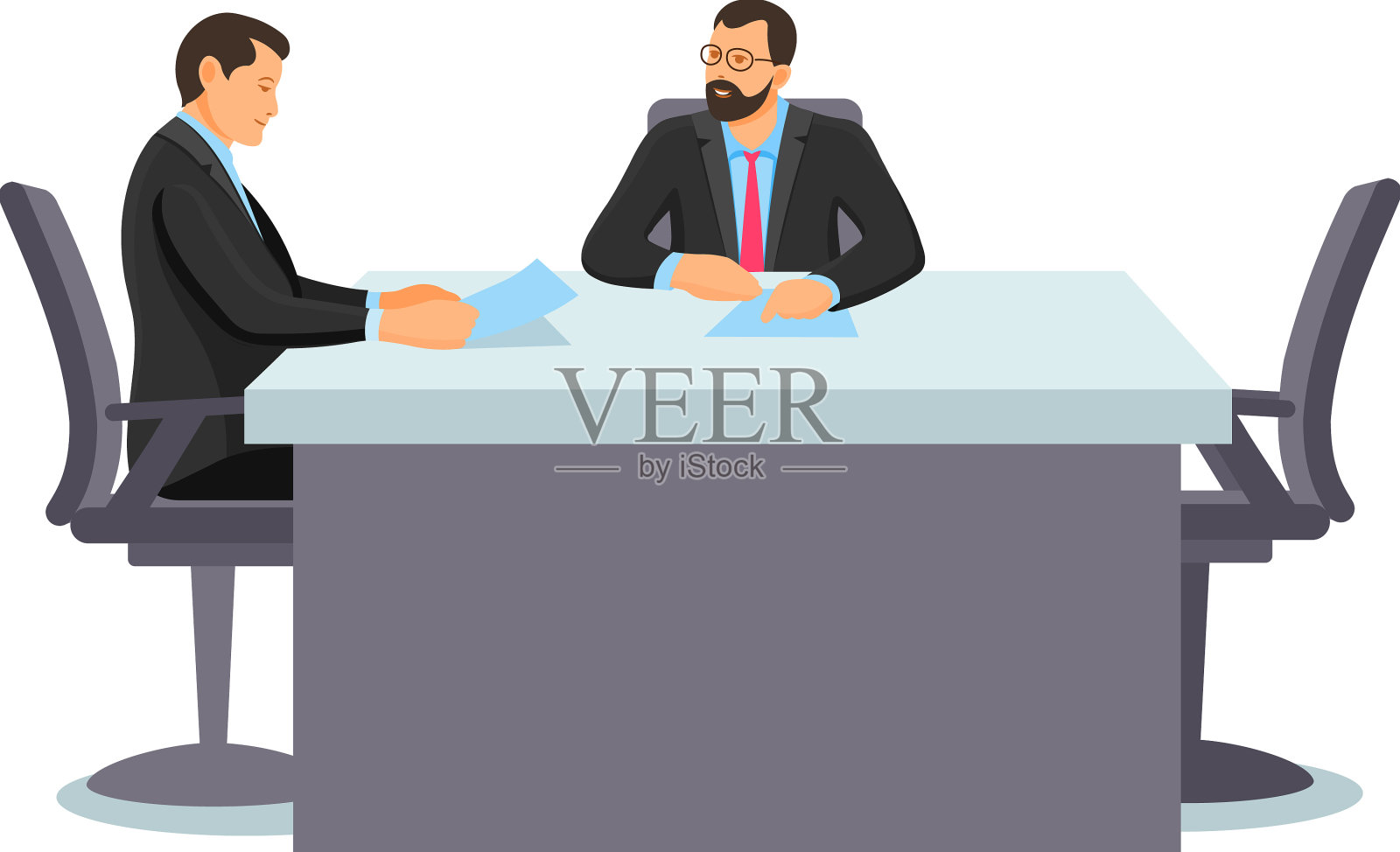 商务在办公室举行商务会议设计元素图片