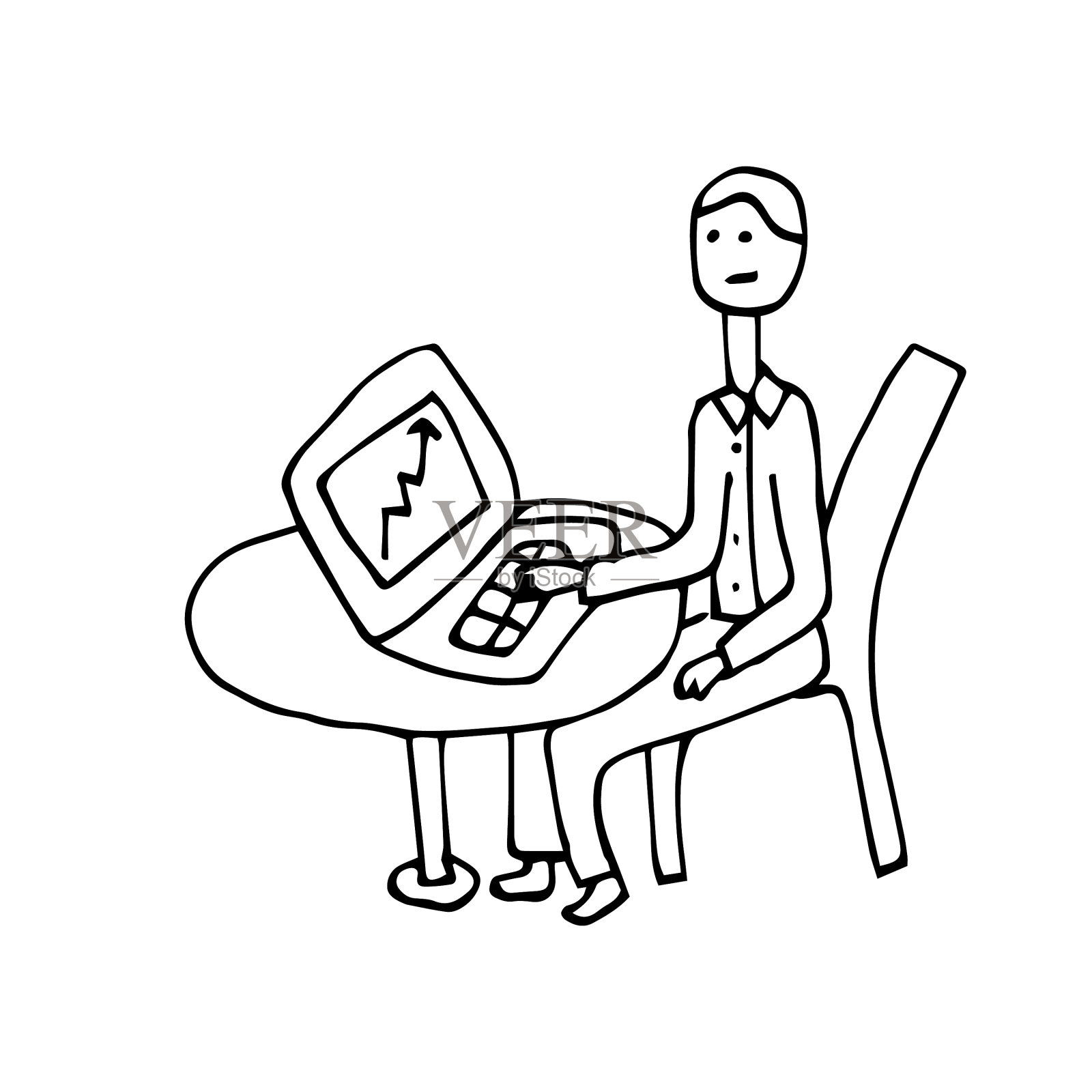 商务人士谈判会议插画图片素材