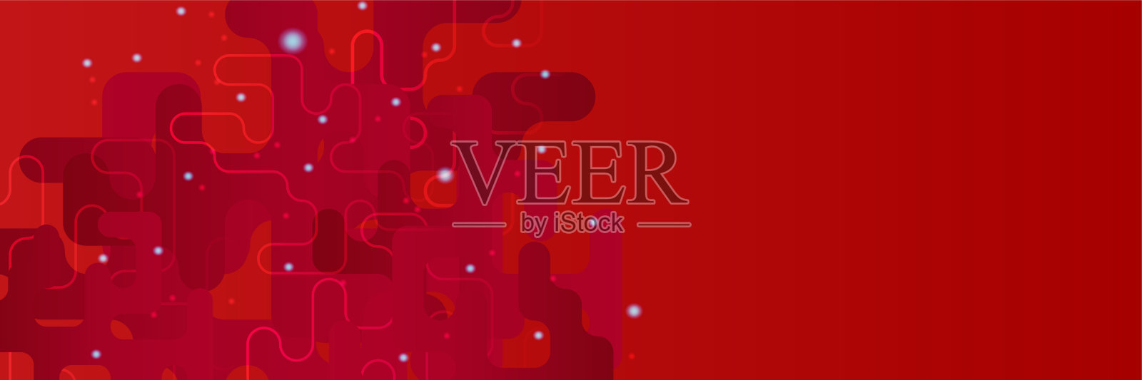 现代抽象暗红橙黄旗帜背景。透明形状红色彩色抽象宽横幅设计背景插画图片素材