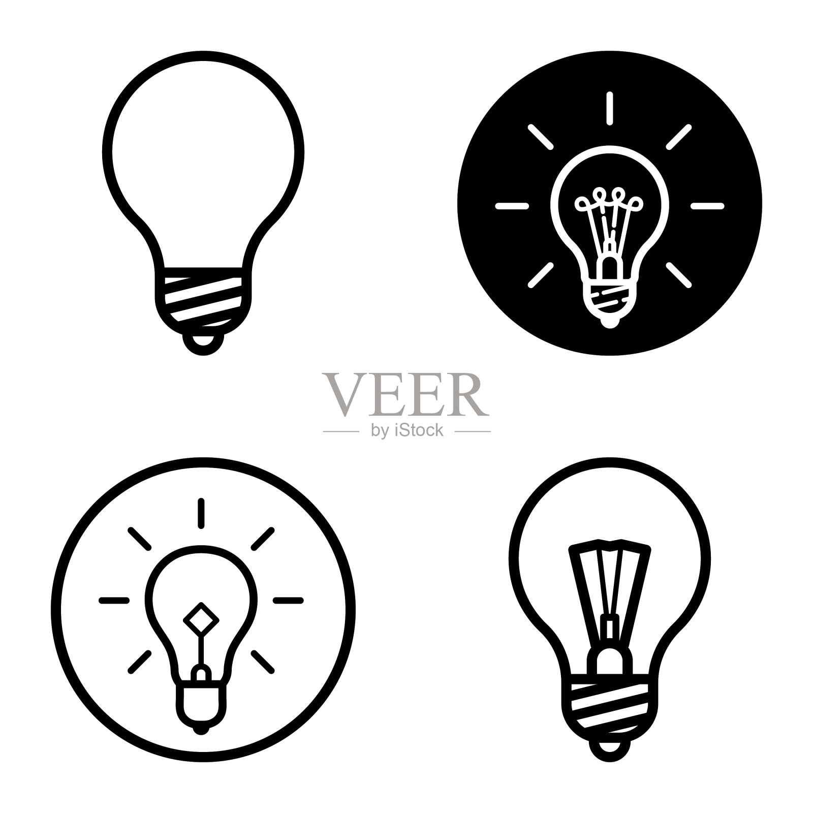 1-3平面图标被隔离在白色上图标素材