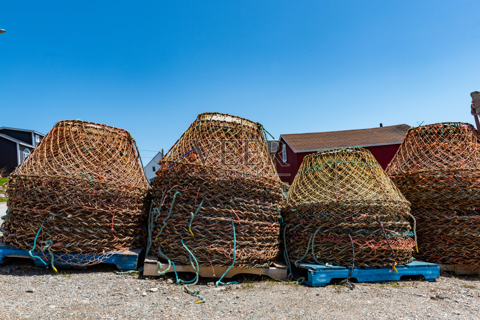 加拿大纽芬兰和拉布拉多的格林庞德岛的景色照片摄影图片