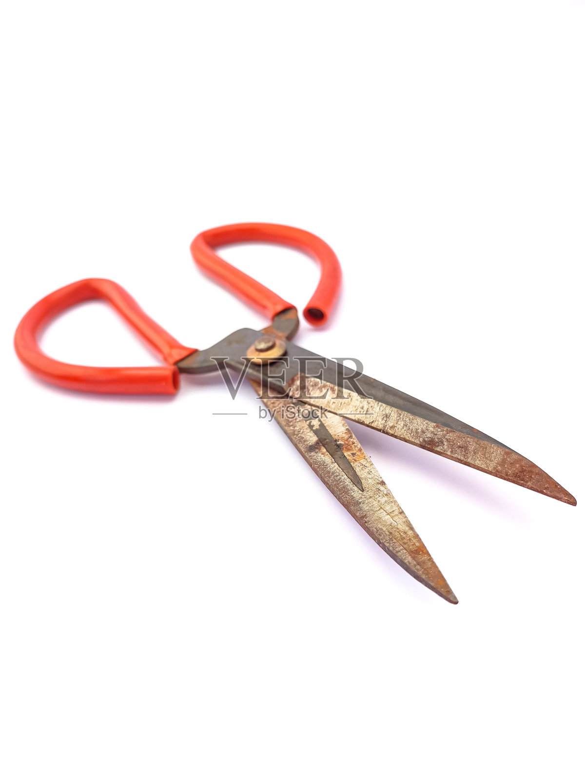 生锈的剪刀照片摄影图片