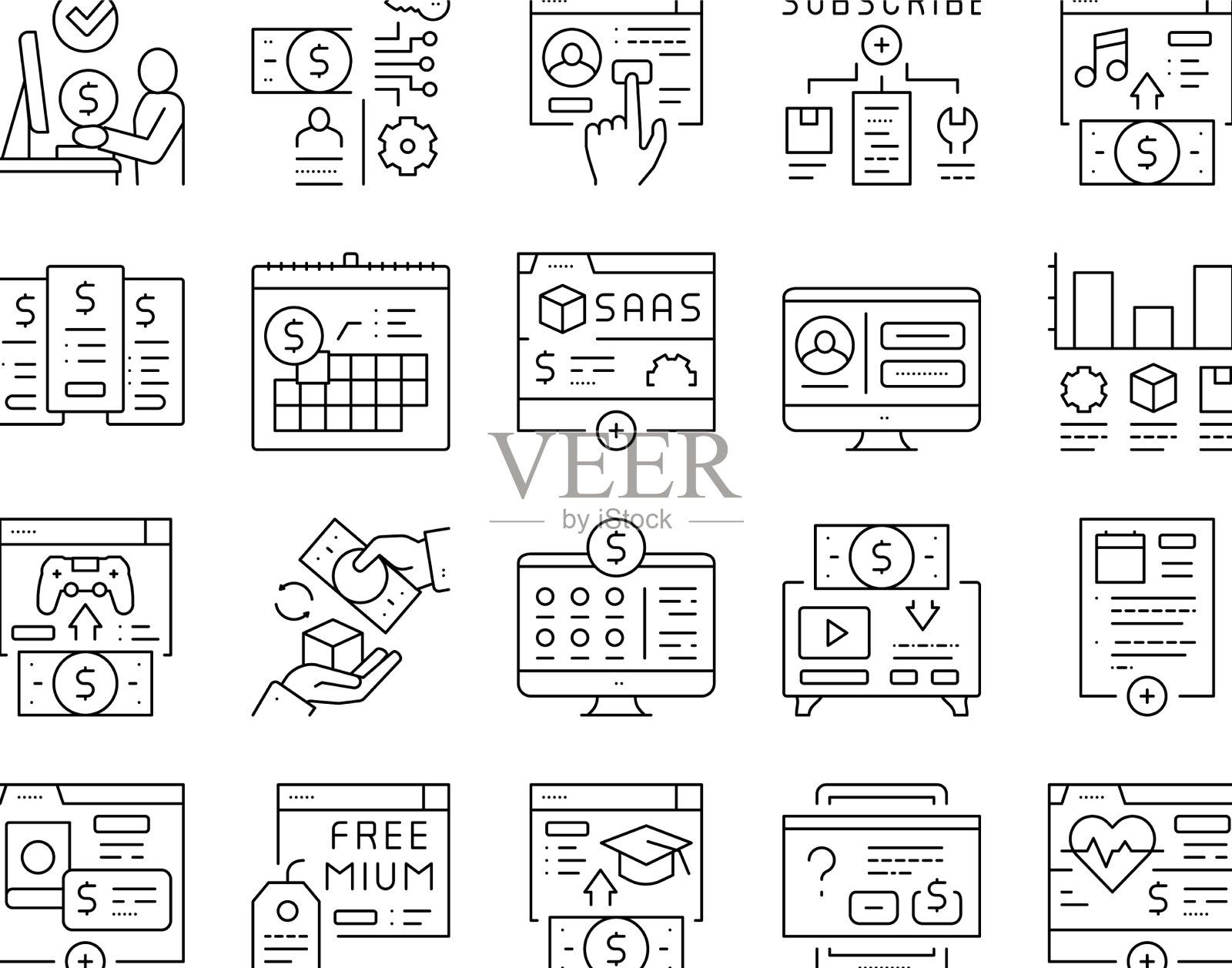 订阅内容集合图标设置图标素材