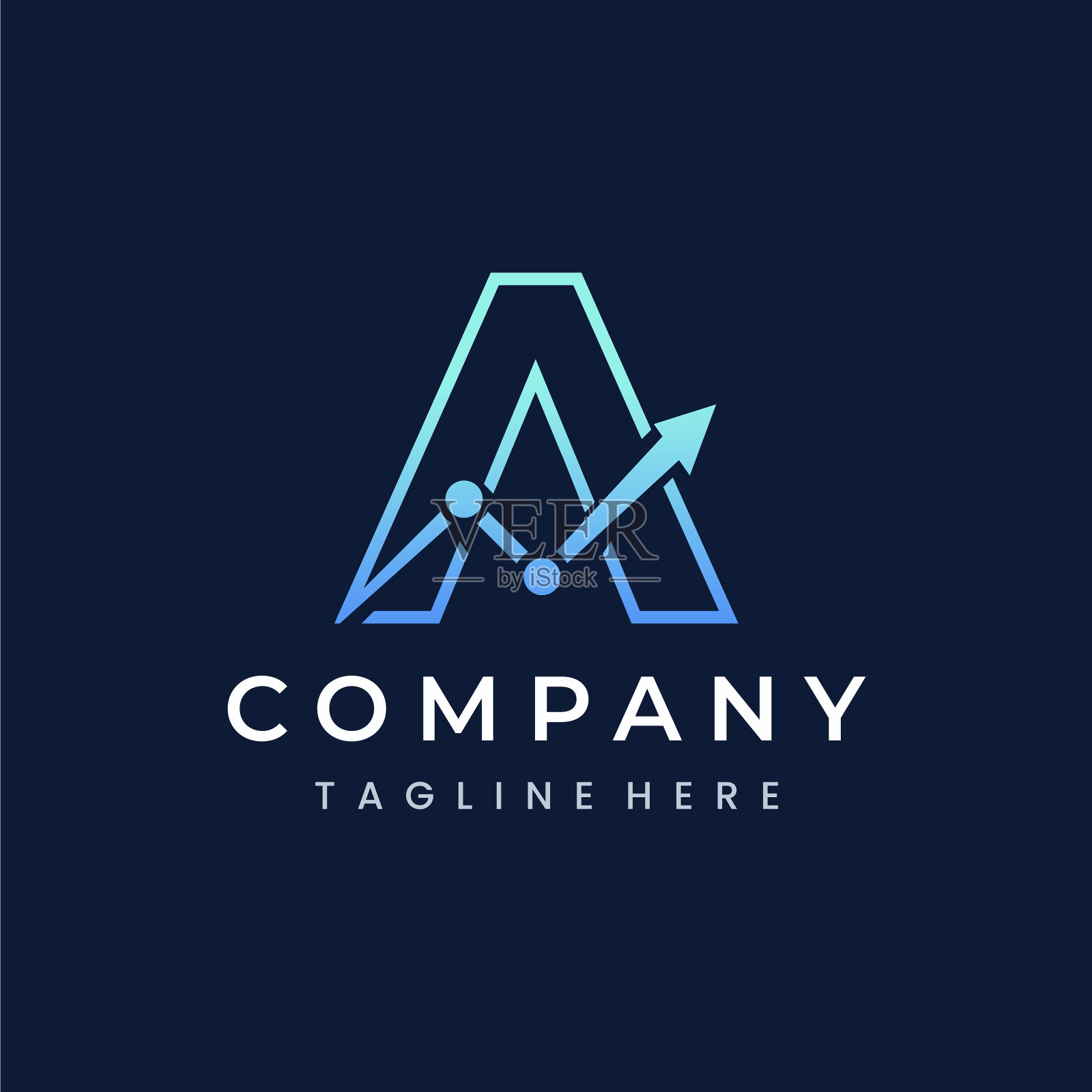 字母是贸易投资营销的标志插画图片素材