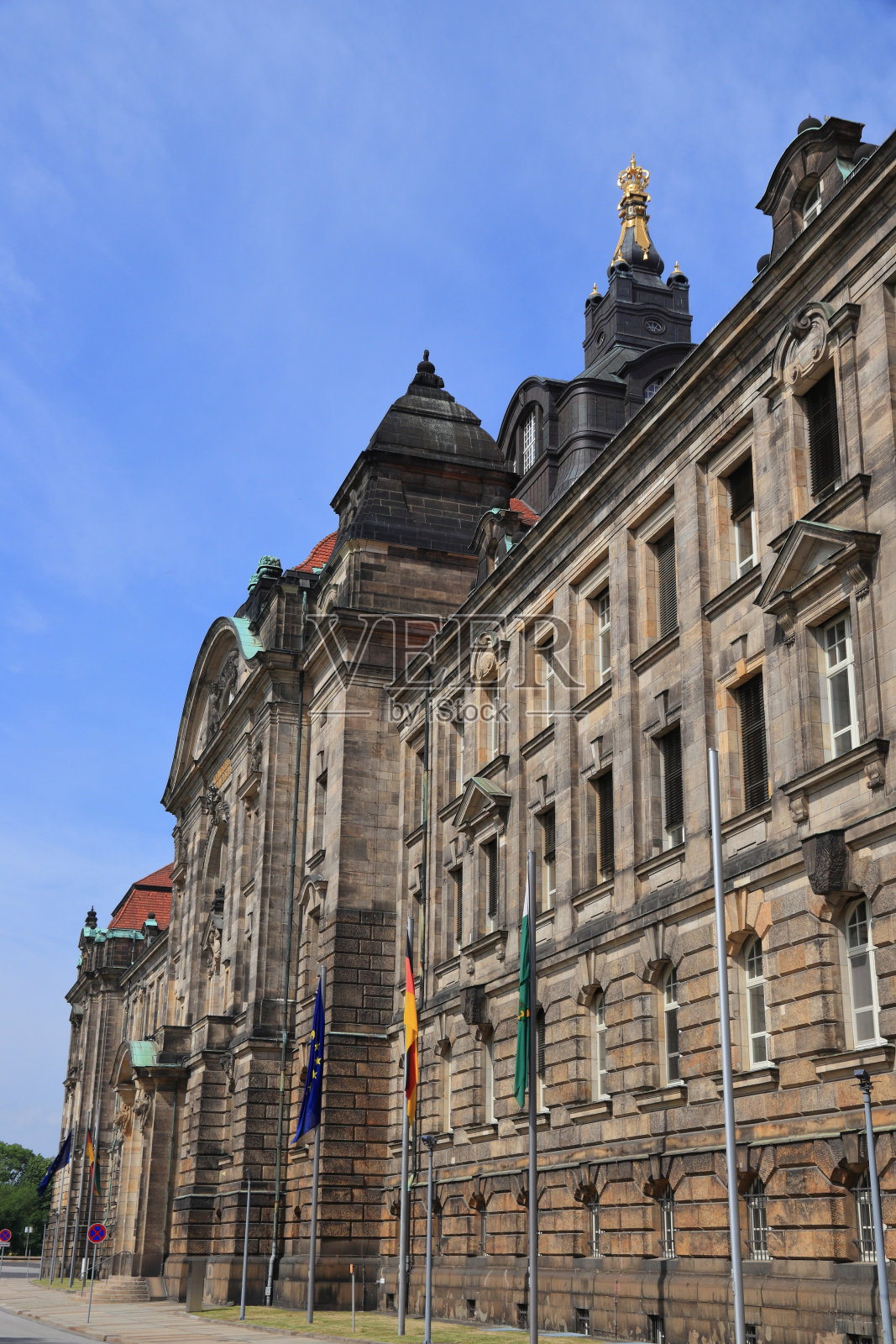 德国德累斯顿-撒克逊州总理府照片摄影图片