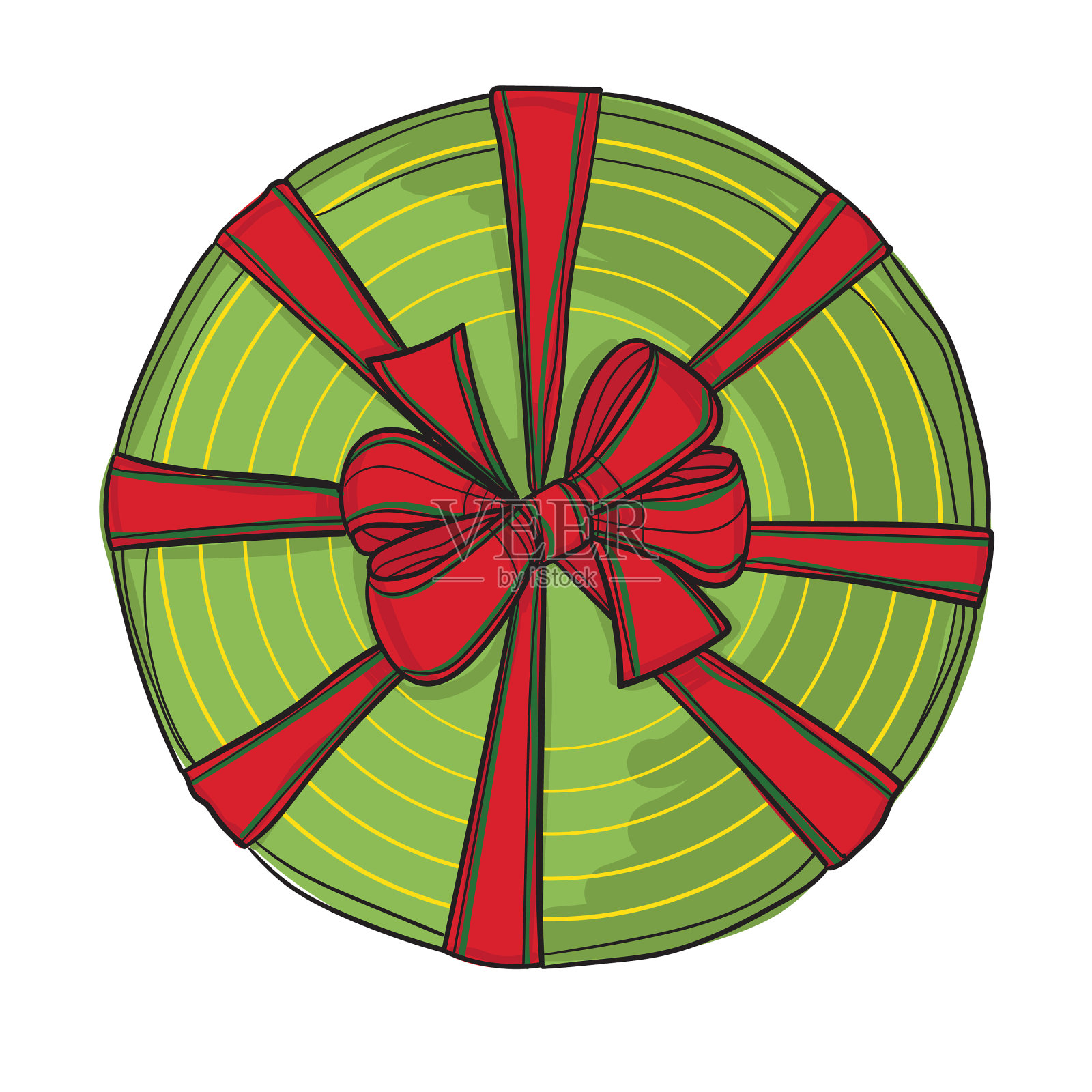 手绘的礼物的颜色插画图片素材