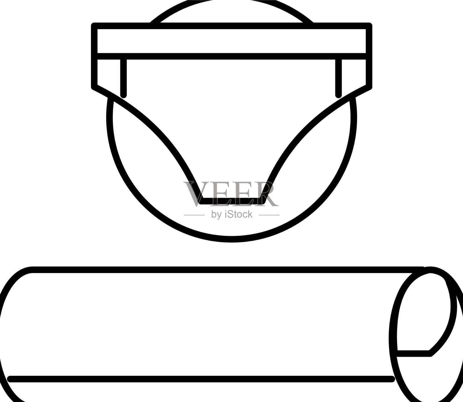 内裤面料线图标图标素材