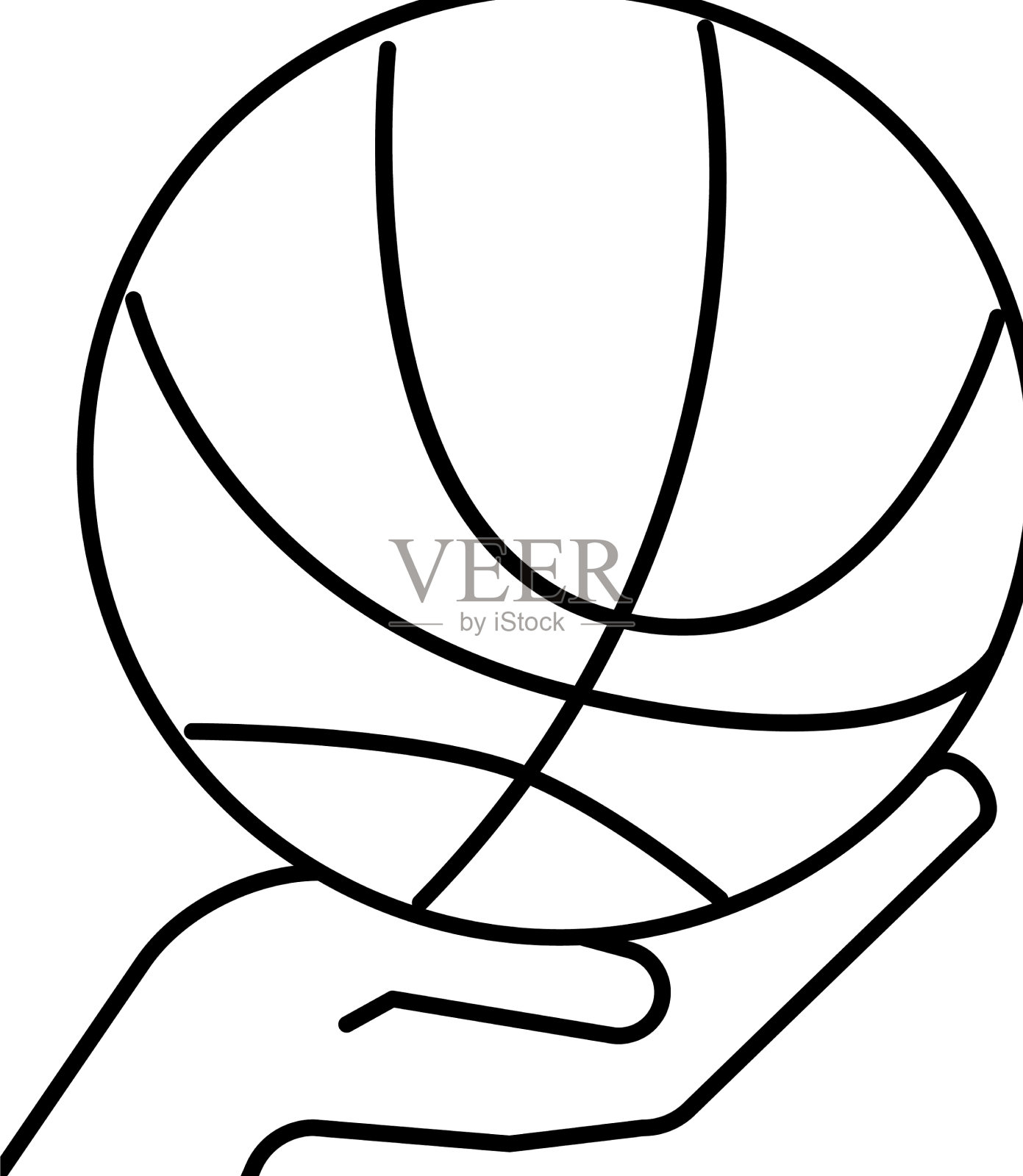 打篮球线图标图标素材